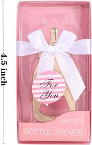 img 2 attached to 🍼 24-Piece Gold Baby Bottle Shaped Bottle Opener - Perfect Baby Shower Return Gifts for Guest, Ideal for Boys or Girls, Baby Birthday Keepsake, Wedding Party Decorations - In Pink, Set of 24