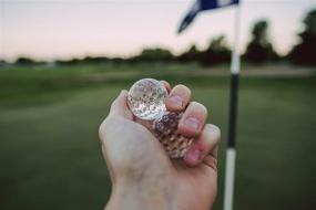 img 1 attached to 🏌️ Golf Ball Whiskey Chiller Set with Pouch - Glass Whiskey Stones for Chilling Vodka, Whiskey, and Scotch by Jem Glass - Perfect Golf Gift