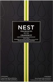 img 1 attached to 🍊 Набор подарочный жидкого мыла и лосьона для рук NEST Fragrances Грейпфрут - повысьте свою онлайн-видимость!