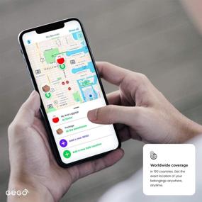img 1 attached to 🌍 Gego Global Tracker: Real-Time Luggage Tracking Device for Worldwide Travel - Airline Compliant, No Roaming Charges, Black