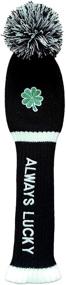 img 4 attached to 🍀 LOXASUM St. Patrick's Day Golf Club Head Covers Driver Wood - Original Clover Embroidered, POM POM, Always Lucky 460cc Driver Wood Knitted Gift