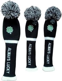 img 3 attached to 🍀 LOXASUM St. Patrick's Day Golf Club Head Covers Driver Wood - Original Clover Embroidered, POM POM, Always Lucky 460cc Driver Wood Knitted Gift