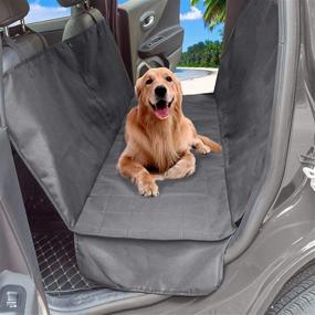 img 2 attached to 🐶 MEKBOK Dog Car Seat Cover: 600D Heavy Duty Waterproof, Scratch Proof & Nonslip Pet Seat Cover for Cars, Trucks, and SUV with Seat Anchors