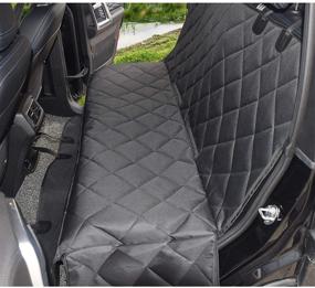 img 3 attached to 🐶 MEKBOK Dog Car Seat Cover: 600D Heavy Duty Waterproof, Scratch Proof & Nonslip Pet Seat Cover for Cars, Trucks, and SUV with Seat Anchors