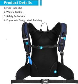 img 1 attached to 🎒 Hydration Backpack with 2L Water Bladder by MIRACOL - Insulated Water Pack Ideal for Running, Hiking, Cycling, Camping
