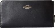 👜 stylish and durable: coach smooth leather skinny wallet for everyday elegance logo