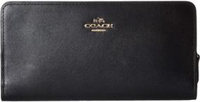 img 1 attached to 👜 Stylish and Durable: COACH Smooth Leather Skinny Wallet for Everyday Elegance