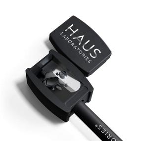 img 1 attached to 🖊️ Haus Laboratories: Black Pencil Sharpener for Eyeliners and Lip Liners – Includes Blade Cleaner, Vegan &amp; Cruelty-Free – 1-Piece