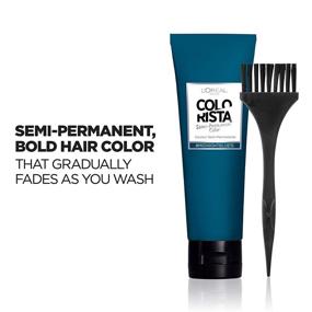 img 3 attached to 💙 L'Oreal Paris Colorista Semi-Permanent Midnight Blue Hair Color for Brunettes