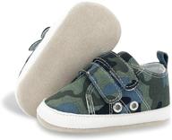 👟 bebarfer baby boys girls shoes: canvas infant sneakers with leather anti-slip sole - perfect for newborns and toddlers! logo