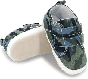 img 3 attached to 👟 BEBARFER Baby Boys Girls Shoes: Canvas Infant Sneakers with Leather Anti-Slip Sole - Perfect for Newborns and Toddlers!