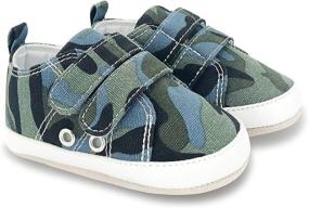 img 1 attached to 👟 BEBARFER Baby Boys Girls Shoes: Canvas Infant Sneakers with Leather Anti-Slip Sole - Perfect for Newborns and Toddlers!