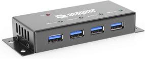 img 4 attached to 💻 USBGear USB 3.0 4 Port Power Hub - Металлический корпус высокой скорости для улучшенной производительности