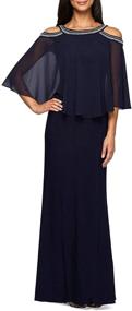 img 1 attached to 👗 Alex Evenings Women's Off-the-Shoulder Popover Dress - Women's Fashion