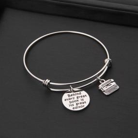 img 1 attached to 🖊️ Revitalize the Wordsmith: MYOSPARK Editor Gift Bracelets for Writers, Journalists, and Teachers