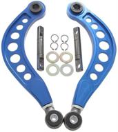 blackhorse-racing 2pcs rear camber kit blue for 2006-2015 honda civic lx ex dx si - adjustable & compatible logo