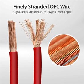 img 2 attached to 🔴 Pyramid RPR425: Clear Red 4-Gauge Power Wire - 25 Feet Oxygen-Free Copper Cable with Translucent Matte Insulator, Chemical and Heat-Resistant