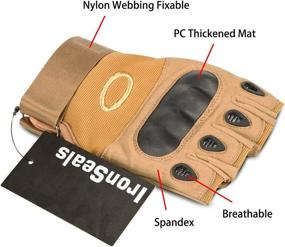 img 3 attached to 🧤 IronSeals Gloves: Hard Knuckle Outdoor Gloves for Cycling and Motorcycle Enthusiasts