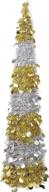 🌲 macting 5ft pop up tinsel christmas tree: easy-assembly coastal trees with foil sequins - ideal for indoor and outdoor holiday xmas decorations логотип