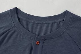 img 2 attached to 👕 Makkrom Men's Clothing - Sleeve Henley T-Shirts with Placket