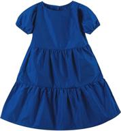 noomelfish tiered ruffle dresses pockets girls' clothing in dresses logo