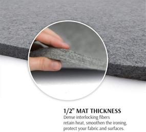 img 3 attached to 🧶 Howcrafts 24"x17" Wool Pressing Mat: The Ultimate All-Natural Quilting Essential