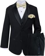 🤵 spring notion tuxedo handkerchief black yellow boys' clothing: stylish suits & sport coats for dapper young gentlemen logo