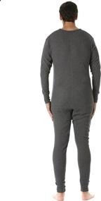 img 1 attached to 🔥 Stay Warm and Stylish with #followme Men's Solid Thermal Henley Adult Onesie