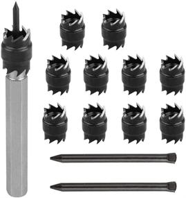 img 4 attached to 🛠️ Ultimate Spot Weld Cutter Set: 13 Pcs Rotary Spot Weld Remover Drill Bits with 2 Extra Blades - Metal Hole Cutter for Power Drills and Spot Welding