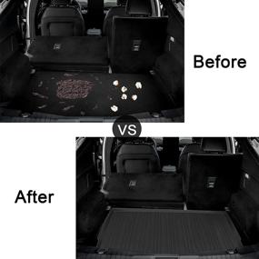 img 2 attached to Mustang Mach-E All Weather Trunk Mat: 3D Cargo Liner & Floor Mat for 2021 Mach-e Accessories