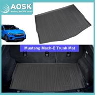 mustang mach-e all weather trunk mat: 3d cargo liner & floor mat for 2021 mach-e accessories logo