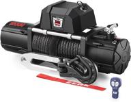 🚚 zeak 12000 lb electric truck winch: ultimate off-road performance with wireless remote and synthetic rope logo