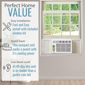 img 2 attached to 🌬️ Energy Efficient 6,000 BTU Window Air Conditioner with "Follow Me" Remote Control - Energy Star Rated
