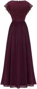 img 3 attached to Dressystar Womens Chiffon Bridesmaid Wedding Women's Clothing and Dresses