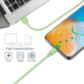 img 1 attached to 5 Pack (10FT) USB C Cable: Fast Charger for iPad Pro 2020, iPad Air 4, Samsung Galaxy S9/S8, Note 9/8, Note 20/10, S21/S20/S10 Plus - Quick Data Cord