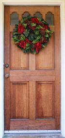 img 1 attached to 🎁 The Wreath Depot Arietta Winter Wreath: Transform Winter Decor with Stunning Designer Quality - 22 Inches - Includes White Gift Box!