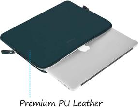 img 3 attached to Premium Waterproof Laptop Sleeve Bag for MacBook Air/Pro (2018-2021), Deep Teal - MOSISO