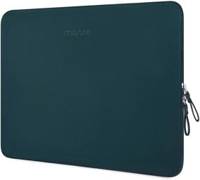 img 4 attached to Premium Waterproof Laptop Sleeve Bag for MacBook Air/Pro (2018-2021), Deep Teal - MOSISO