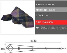 img 3 attached to 👔 VOBOOM Necktie: Stylish Skinny Pattern Tie and Versatile Accessories for Men