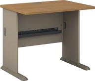 🌳 bush business furniture series a 36w desk in light oak with sage finish logo