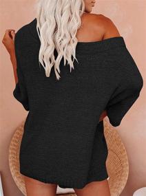 img 2 attached to 🧥 Stay Cozy and Chic with Mafulus Outfits: Women's Sweater with Shoulder Drawstring