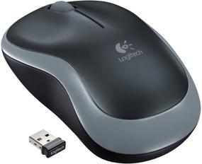 img 2 attached to 🖱️ Беспроводная мышь Logitech M185 черного цвета - улучшенная связь для упрощенного использования