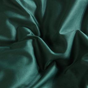 img 2 attached to 🛏️ L LOVSOUL Queen Duvet Cover Set, 3 Piece Bedding Set with 100% Egyptian Cotton, 1200 Thread Count, Includes 1 Comforter Cover and 2 Pillow Cases, Green Color, Size 90x90 Inches