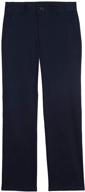 👖 stylish and comfy: izod boys' flat front stretch twill chino pants logo