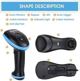 img 3 attached to 🔍 Trohestar Bluetooth Barcode Scanner: Versatile Wireless and USB-Cradle Connectivity for Windows, Mac, Android, iOS