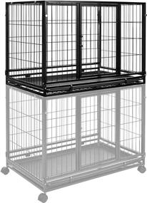 img 3 attached to 🐾 Amazon Basics Stackable Pet Kennel: Heavy Duty Design with Tray for Easy Maintenance