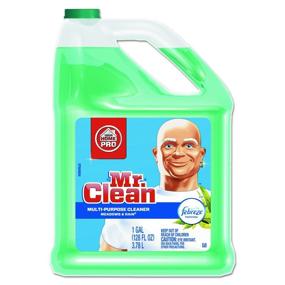 img 3 attached to 🌈 Experience the Power of Mr. Clean Multipurpose Cleaning Solution with Febreze - 128 oz. Bottle, Meadows and Rain Scent