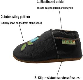 img 3 attached to 🐛 Sayoyo Leather Toddler Prewalker Boys' Shoes - Caterpillar Design