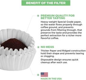img 1 attached to ☕ Tupkee 4-6 Cup Coffee Filters - 400 Count, Junior Basket Style, White Paper, Chlorine Free Coffee Filter, Made in the USA