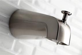 img 2 attached to 🚿 Enhance Your Shower Experience with the Kingston Brass K188A8 Designer Trimscape Showerscape 5-Inch Tub Spout with Diverter in Brushed Nickel